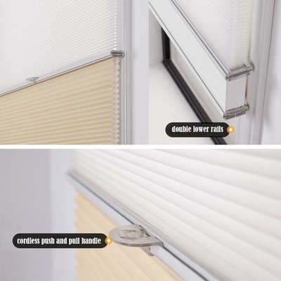 WELLSOURCE manuel sans fil jour et nuit cellulaire nuances non obscurcissement filtrage de la lumière toile de nid de miel pour la maison, le bureau,