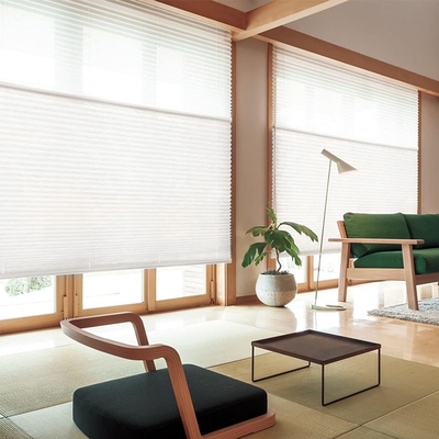 WELLSOURCE manuel sans fil jour et nuit cellulaire nuances non obscurcissement filtrage de la lumière toile de nid de miel pour la maison, le bureau,
