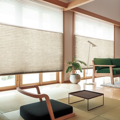 WELLSOURCE manuel sans fil jour et nuit cellulaire nuances non obscurcissement filtrage de la lumière toile de nid de miel pour la maison, le bureau,