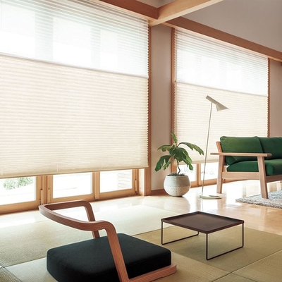 WELLSOURCE manuel sans fil jour et nuit cellulaire nuances non obscurcissement filtrage de la lumière toile de nid de miel pour la maison, le bureau,