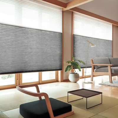 WELLSOURCE manuel sans fil jour et nuit cellulaire nuances non obscurcissement filtrage de la lumière toile de nid de miel pour la maison, le bureau,