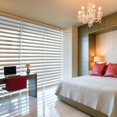 WELLSOURCE Manual 2&quot;Shangri-la Blinds Filtreur de lumière non éteint pour la maison, le bureau, l'hôtel, le club, le restaurant sur mesure