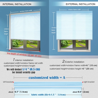 WELLSOURCE Manual 2&quot;Shangri-la Blinds Filtreur de lumière non éteint pour la maison, le bureau, l'hôtel, le club, le restaurant sur mesure
