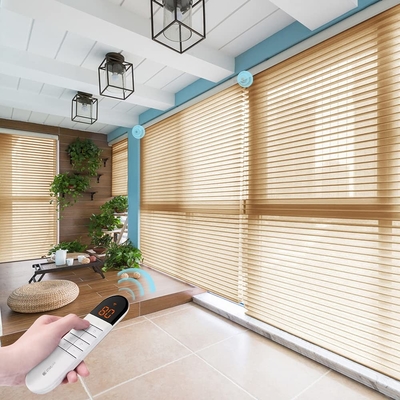 WELLSOURCE Manual 2&quot;Shangri-la Blinds Filtreur de lumière non éteint pour la maison, le bureau, l'hôtel, le club, le restaurant sur mesure