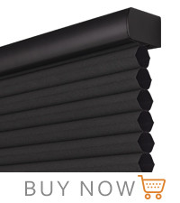 WELLSOURCE Nuances cellulaires sans fil sans perçage voile de nid de miel éteint pour les fenêtres chambre à coucher, bureau facile à installer