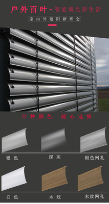 Des stores à bobines d'aluminium ouvertes manuelles permettent d'économiser de l'énergie et de réduire les coûts d'électricité